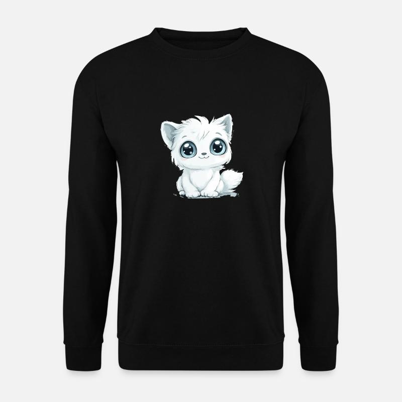 Niedliche Kawaii Katze - Geschenk - Süß - Unisex Pullover - Schwarz