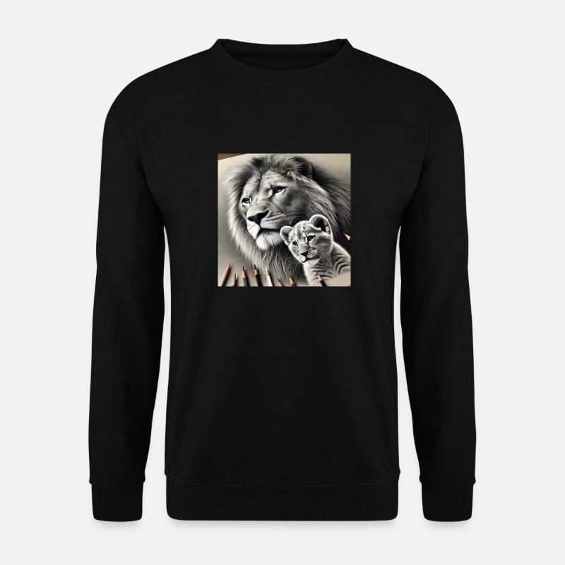 König Löwe II - Unisex Pullover - Schwarz