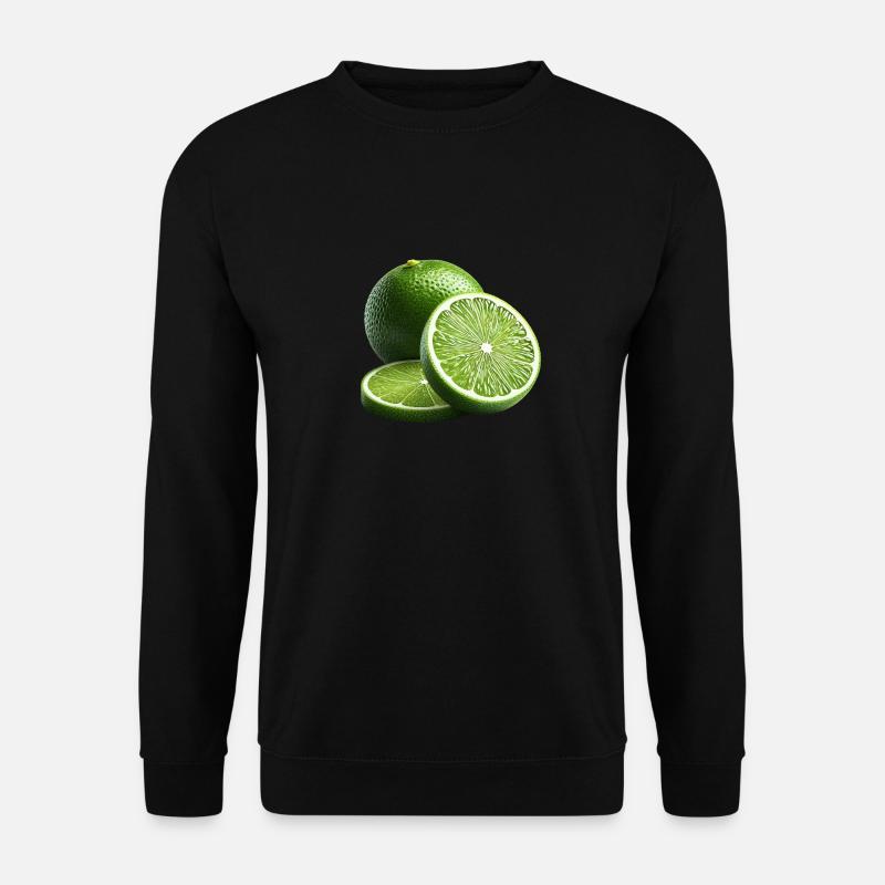 Limette - Unisex Pullover - Schwarz