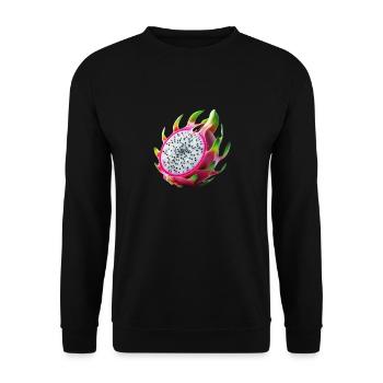 Dragon Fruit – Exotic Beauty - Unisex Sweatshirt - black - Front - Alina (178cm) & Michal (187cm)