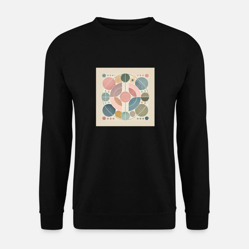 Pastellträume in Symmetrie - Unisex Pullover - Schwarz