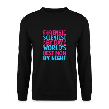 Majeure en sciences médico-légales Meilleure maman médico-légale du monde - Sweat-shirt Unisexe - noir - Devant - Alina (178cm) & Michal (187cm)