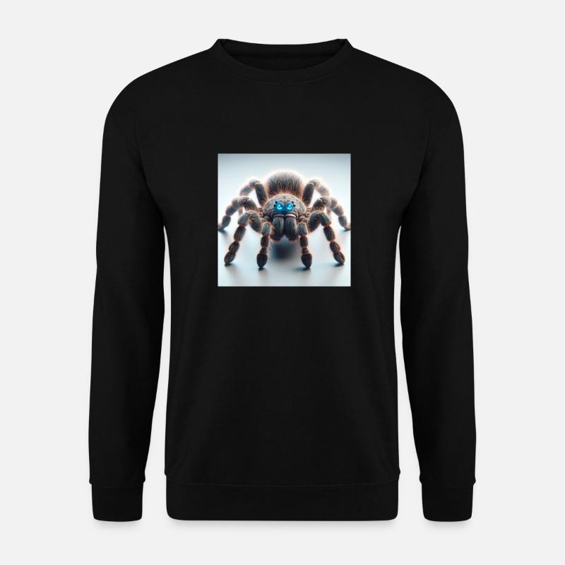 Vogelspinne blauen Augen - Unisex Pullover - Schwarz