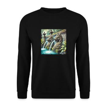 BALIRAMA - Unisex Sweatshirt - black - Front - Alina (178cm) & Michal (187cm)