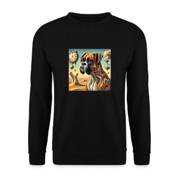SalvadogDali - Unisex Pullover - Schwarz - Vorne - Alina (178cm) & Michal (187cm)
