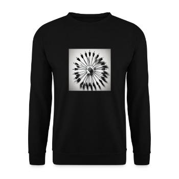 Flechette - Sweat-shirt Unisexe - noir - Devant - Alina (178cm) & Michal (187cm)
