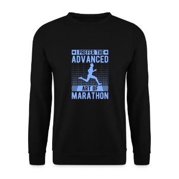 Cadeau de course XC drôle XC Runner Edition - Sweat-shirt Unisexe - noir - Devant - Alina (178cm) & Michal (187cm)