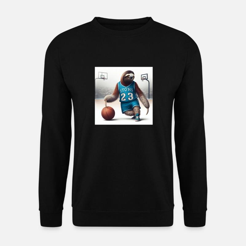 Faultier Basketball Tramp 23 - Unisex Pullover - Schwarz