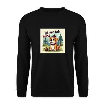 Je m’en fous - Sweat-shirt Unisexe - noir - Devant - Alina (178cm) & Michal (187cm)