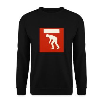 Watch Your Head - Unisex Sweatshirt - black - Front - Alina (178cm) & Michal (187cm)