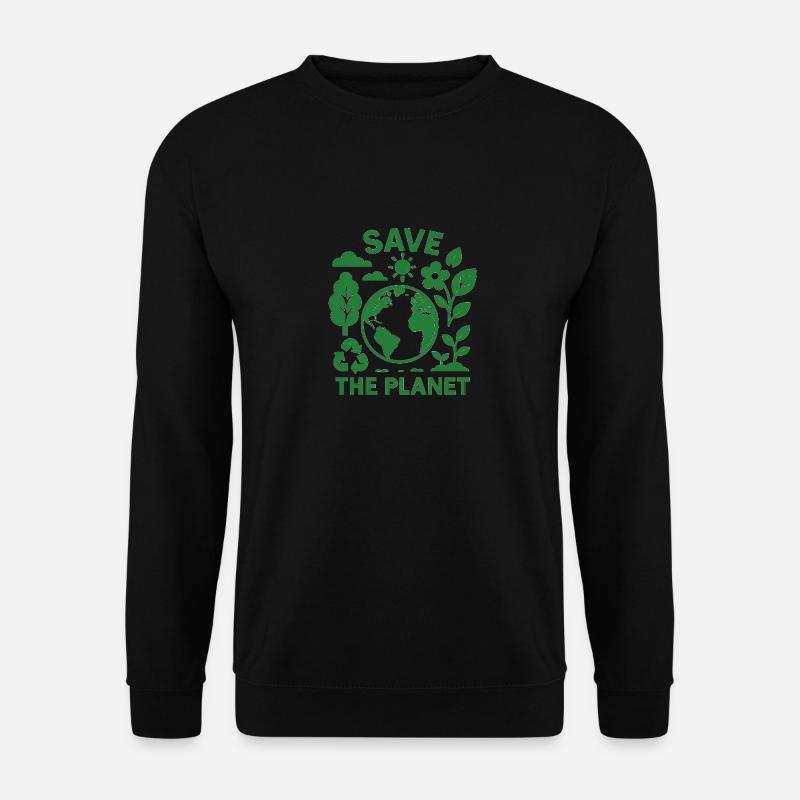 Save the Planet - Unisex Pullover - Schwarz