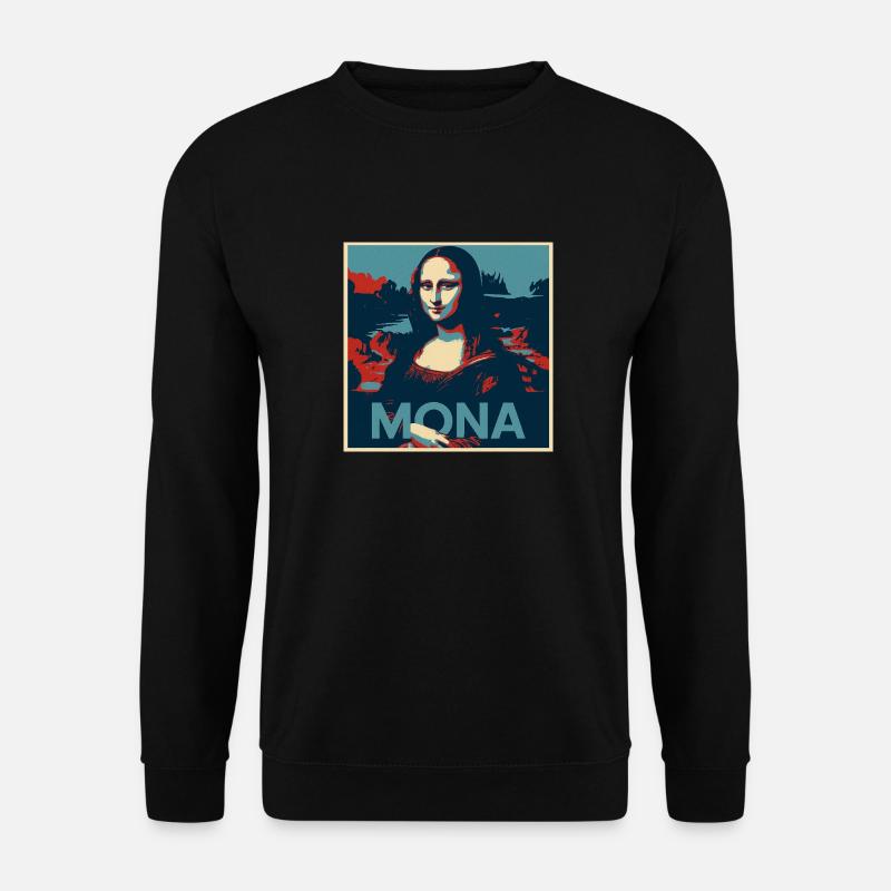 Mona Lisa - Unisex Pullover - Schwarz
