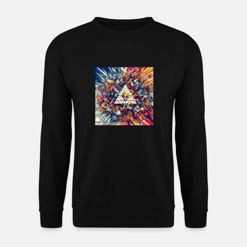 Splash Triangle - Unisex Pullover - Schwarz