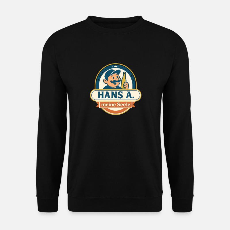 Hans A - Unisex Pullover - Schwarz
