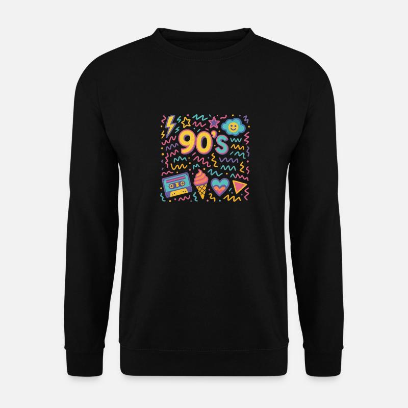 90's - Unisex Pullover - Schwarz