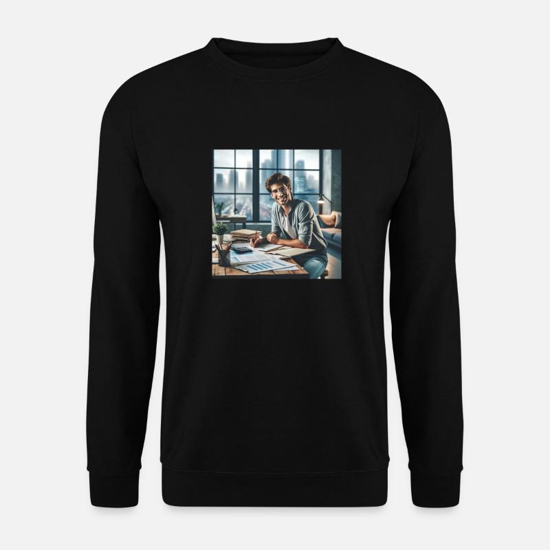 happy Accountant - Unisex Pullover - Schwarz