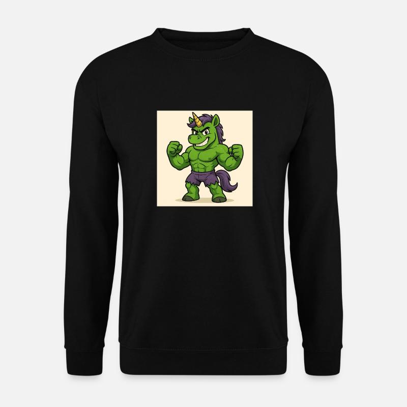 Hulkunicorn - Unisex Pullover - Schwarz