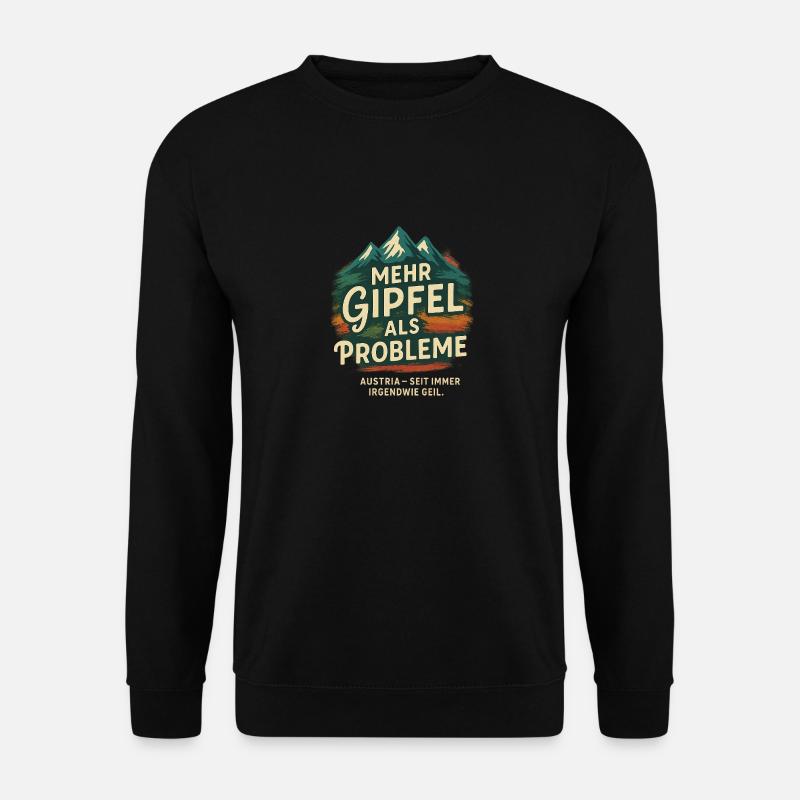 More summits than problems - Unisex Sweatshirt - black