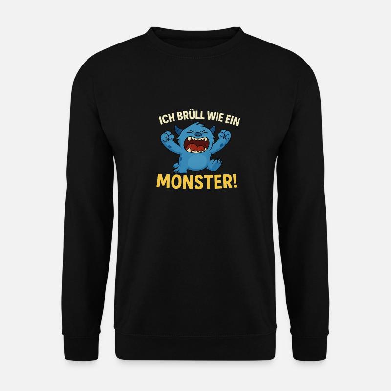 Bruellender Monsterwahnsinn - Unisex Pullover - Schwarz