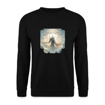 Techno Is My Church - Unisex Pullover - Schwarz - Vorne - Alina (178cm) & Michal (187cm)