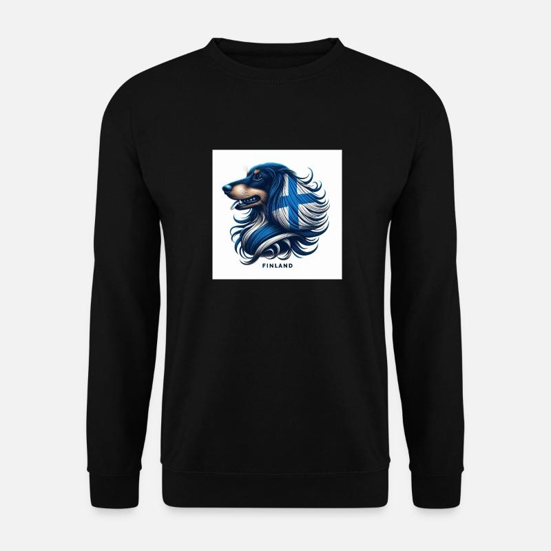 Dackel Finnisch - Unisex Pullover - Schwarz