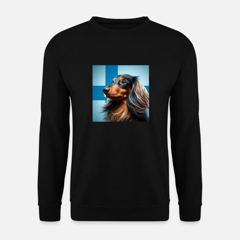 Finnischer Dackel - Unisex Pullover - Schwarz