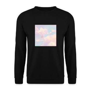 Ciel pastel rêveur - Sweat-shirt Unisexe - noir - Devant - Alina (178cm) & Michal (187cm)