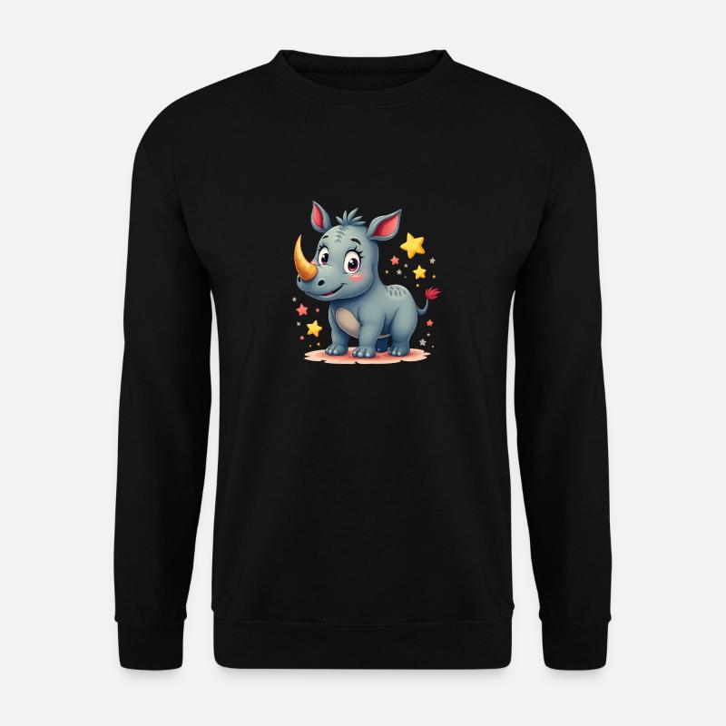 Conception de rhinocéros - Sweat-shirt Unisexe - noir
