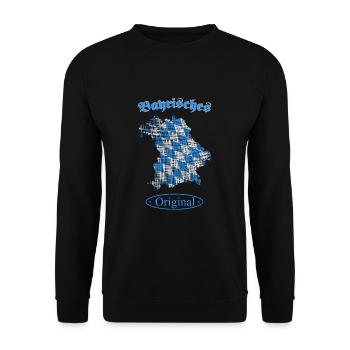 Bayern Bayrisches Original - Unisex Pullover - Schwarz - Vorne - Alina (178cm) & Michal (187cm)