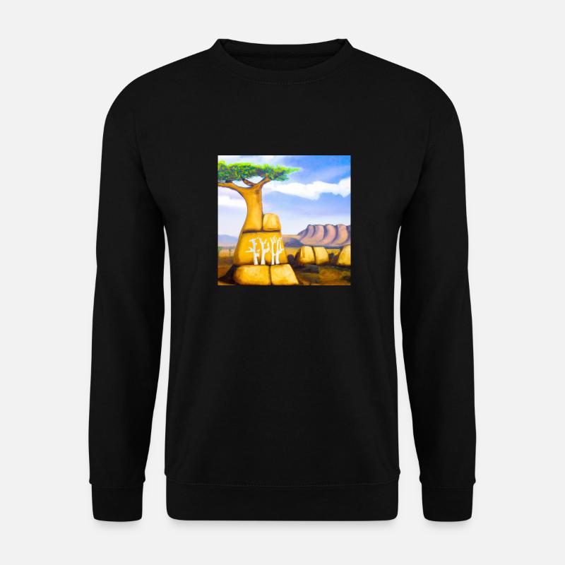Surreal african landscape - Unisex Pullover - Schwarz