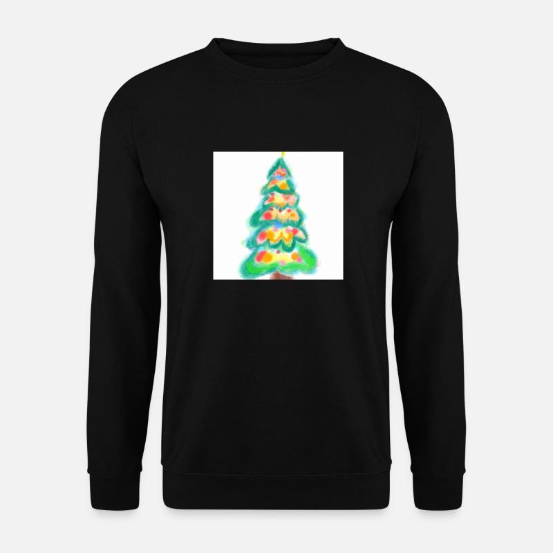 Weihnachtsbaum Tannenbaum - Unisex Pullover - Schwarz
