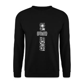 OPTIMIZER D58 0 - Unisex Sweatshirt - black - Front - Alina (178cm) & Michal (187cm)