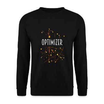 OPTIMIZER D54 24 - Unisex Sweatshirt - black - Front - Alina (178cm) & Michal (187cm)
