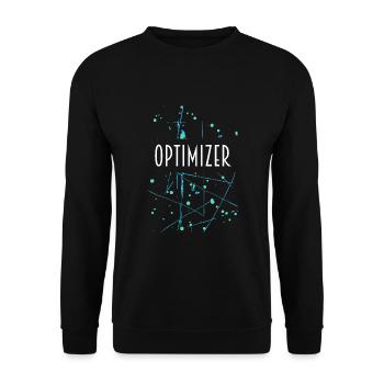 OPTIMIZER D54 25 - Unisex Sweatshirt - black - Front - Alina (178cm) & Michal (187cm)