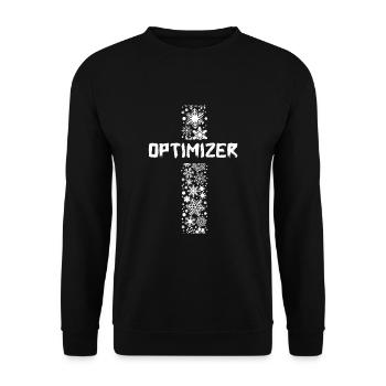 OPTIMIZER D58 4 - Unisex Sweatshirt - black - Front - Alina (178cm) & Michal (187cm)