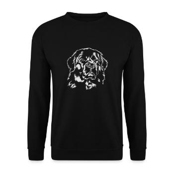 Newfoundland dogs Newfoundland dog Wilsigns - Unisex Sweatshirt - black - Front - Alina (178cm) & Michal (187cm)