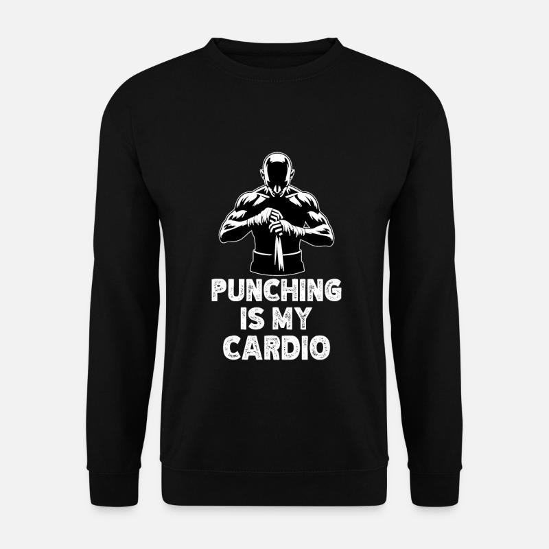 Boxen Boxer Kickboxen Zitat - Unisex Pullover - Schwarz