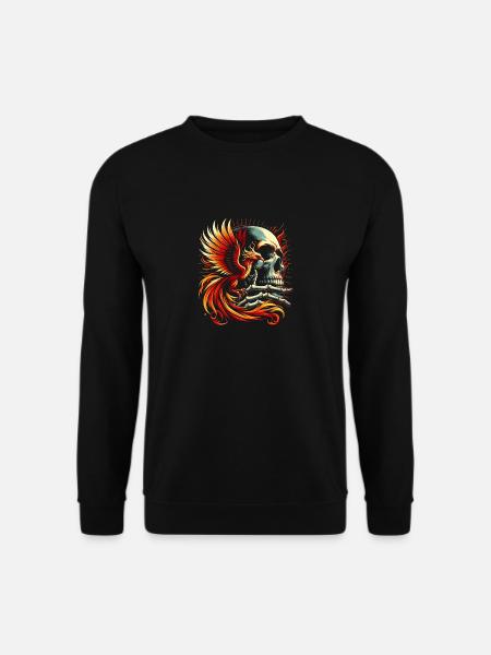 Die Wiedergeburt des Phönix - Unisex Pullover - Schwarz