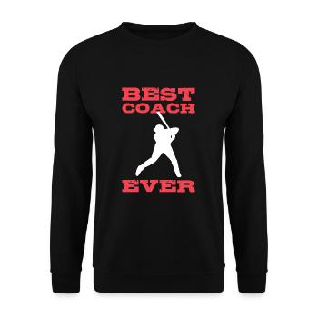 Softball Softball-Spieler Coach - Unisex Pullover - Schwarz - Vorne - Alina (178cm) & Michal (187cm)