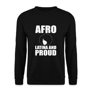 Afro Latina - Unisex Sweatshirt - black - Front - Alina (178cm) & Michal (187cm)