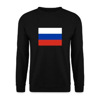 Drapeau russe - Sweat-shirt Unisexe - noir - Devant - Alina (178cm) & Michal (187cm)