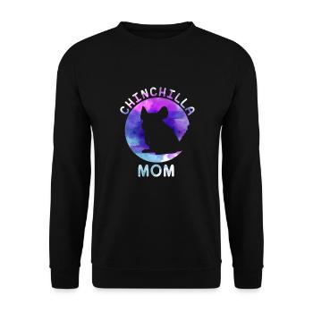 Chinchilla Mom - süßes Chinchilla design - Unisex Pullover - Schwarz - Vorne - Alina (178cm) & Michal (187cm)