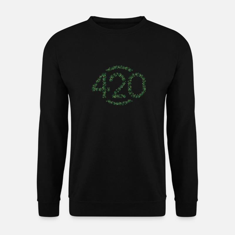420 en fleurs - Sweat-shirt Unisexe - noir