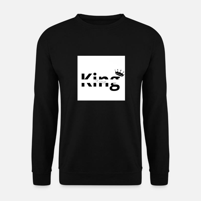 König Sweatshirt - Unisex Pullover - Schwarz