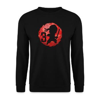 Ninja 3ème anniversaire Garçon 3 ans Enfants - Sweat-shirt Unisexe - noir - Devant - Alina (178cm) & Michal (187cm)