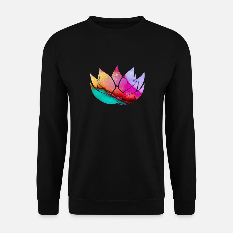 Lotusblume - Unisex Pullover - Schwarz