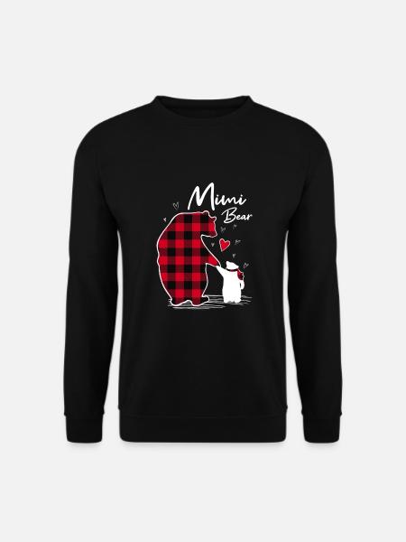 Mimi Bear - Unisex Sweatshirt - black