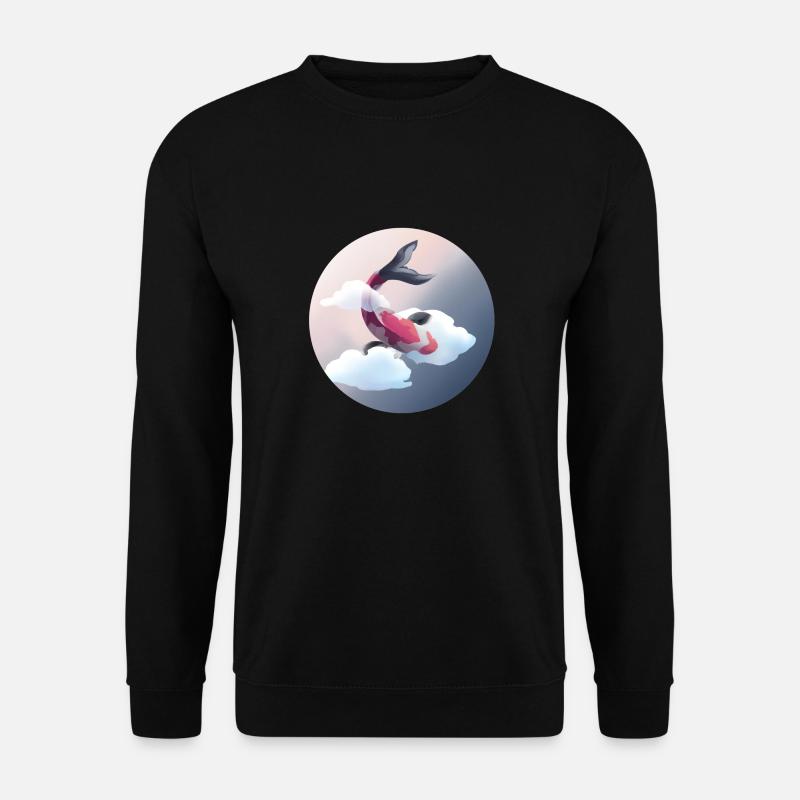 Koi in the Sky - Unisex Pullover - Schwarz
