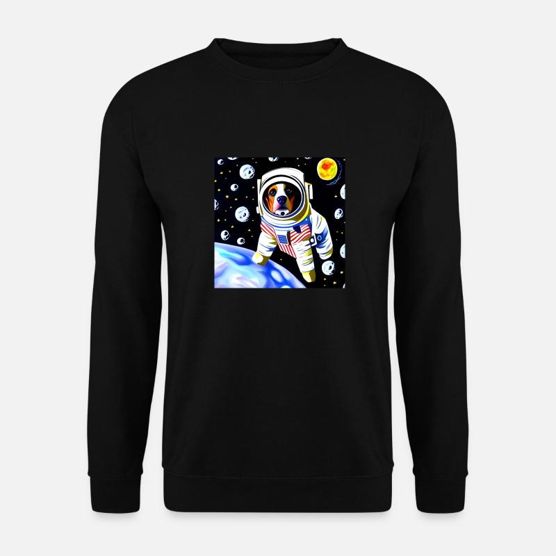 Space beagle explorer - Unisex Sweatshirt - black