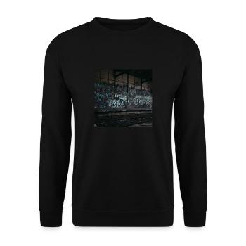 Graffiti Design by KI - Unisex Sweatshirt - black - Front - Alina (178cm) & Michal (187cm)